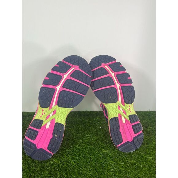 Asics Gel-Kayano 22  Indigo Blue/Pink/Pistachio Running Shoe Sneaker Women’s 7.5 - Picture 7 of 8